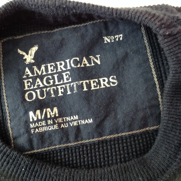 AMERICAN EAGLE  THERMAL NAVY TOP M - Picture 4 of 4